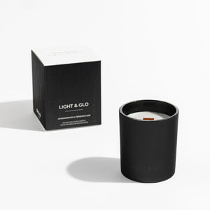 Light & Glo Candle Black Raspberry & Vanilla - Black