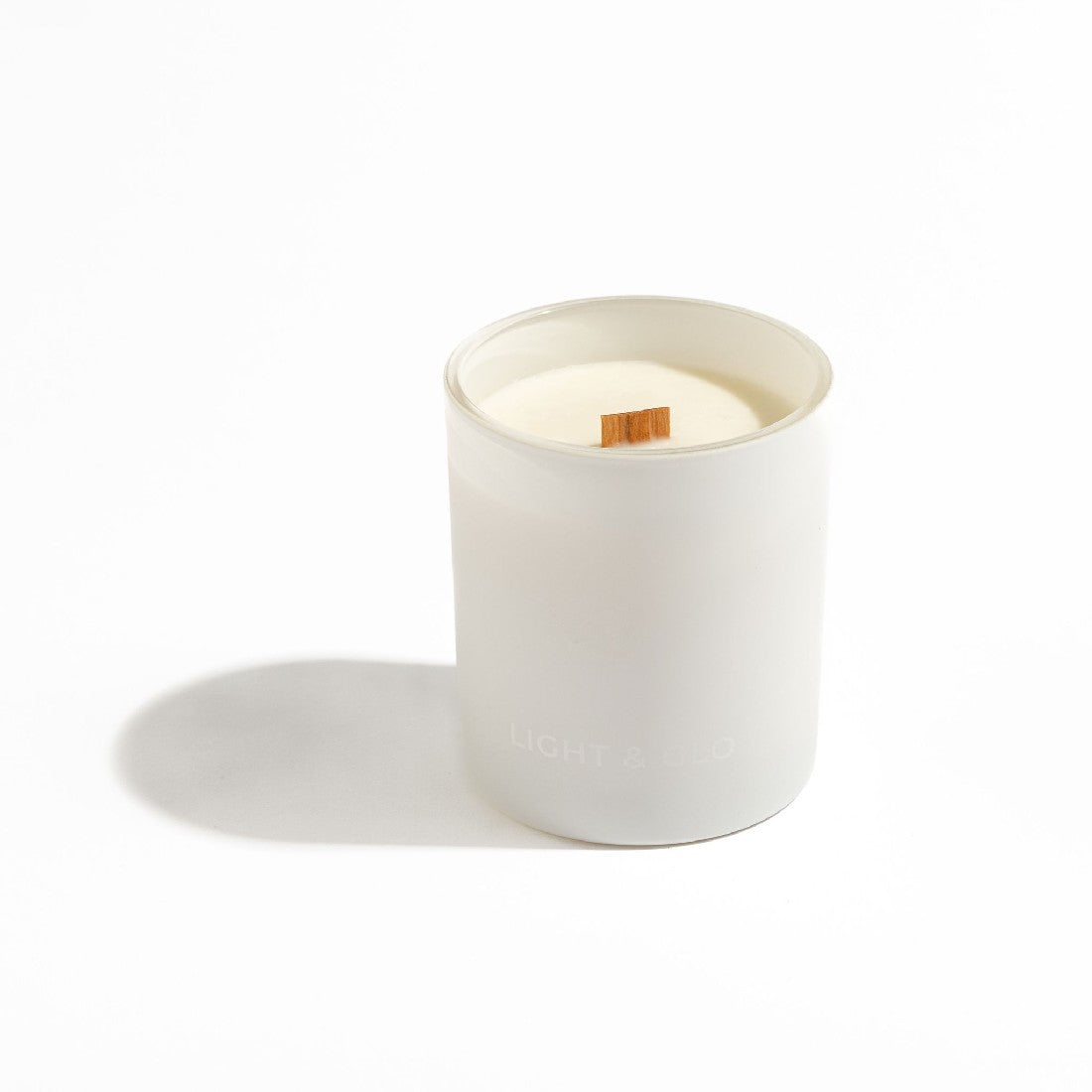 Light & Glo Candle Black Raspberry & Vanilla - White