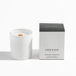 Load image into Gallery viewer, Light &amp; Glo Candle Lemongrass &amp; Persian Lime - White
