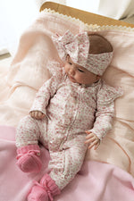 Load image into Gallery viewer, Confetti Kidz Organic Cotton Zipsuit - Seashell Bloom [SZ:NB 0000]
