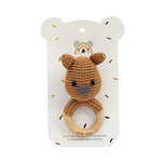 Load image into Gallery viewer, Petite Vous Crochet Ring Rattle - Wombles Wombat
