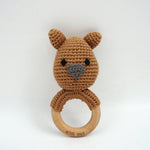 Load image into Gallery viewer, Petite Vous Crochet Ring Rattle - Wombles Wombat
