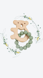 Load image into Gallery viewer, Petite Vous Silicone Teether - Koala Sage Green
