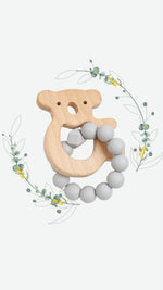 Load image into Gallery viewer, Petite Vous Silicone Teether - Koala Cloud Grey
