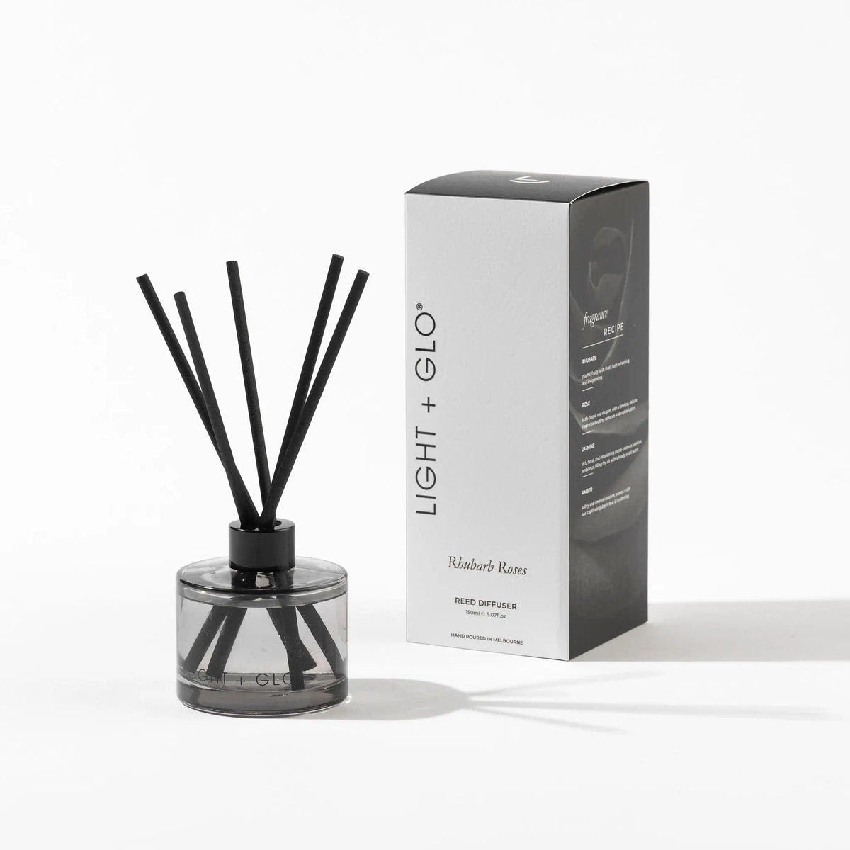 Light & Glo Renaissance Reed Diffuser 150ml  - Rhubarb Roses