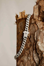 Load image into Gallery viewer, Steel &amp; Barnett - Svelte Stephen - Matte Silver - 5mm Cuban Link Stainless Steel Bracelet [CLR:STAINLESS STEEL SZ:S (18-19cm)]
