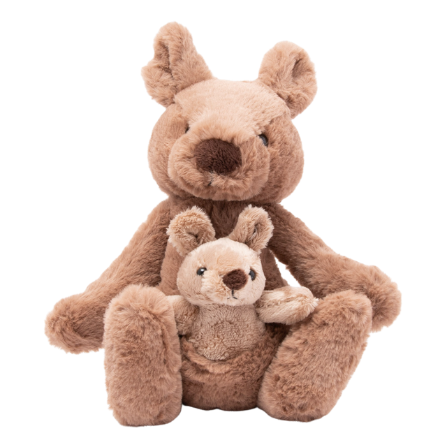 Petite Vous Plush Soft Toy - Koko The Kangaroo & Baby Jojo 