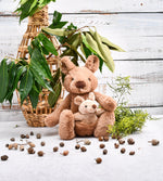 Load image into Gallery viewer, Petite Vous Plush Soft Toy - Koko The Kangaroo &amp; Baby Jojo 
