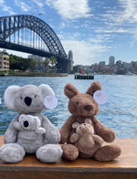 Load image into Gallery viewer, Petite Vous Plush Soft Toy - Koko The Kangaroo &amp; Baby Jojo 
