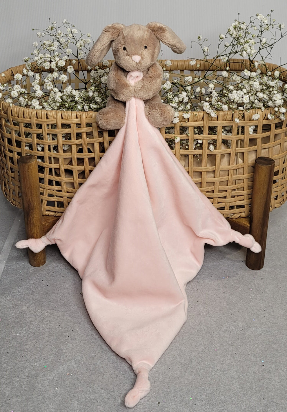 Petite Vous Toy & Comfort Blanket - Bella The Bunny Pink