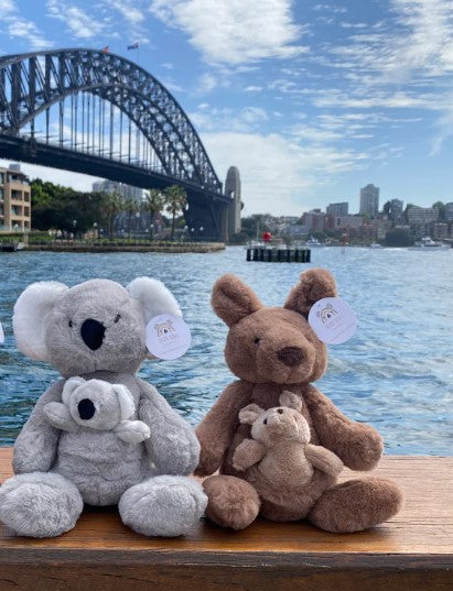 Petite Vous Plush Soft Toy - Kimiko The Koala & Baby Kip