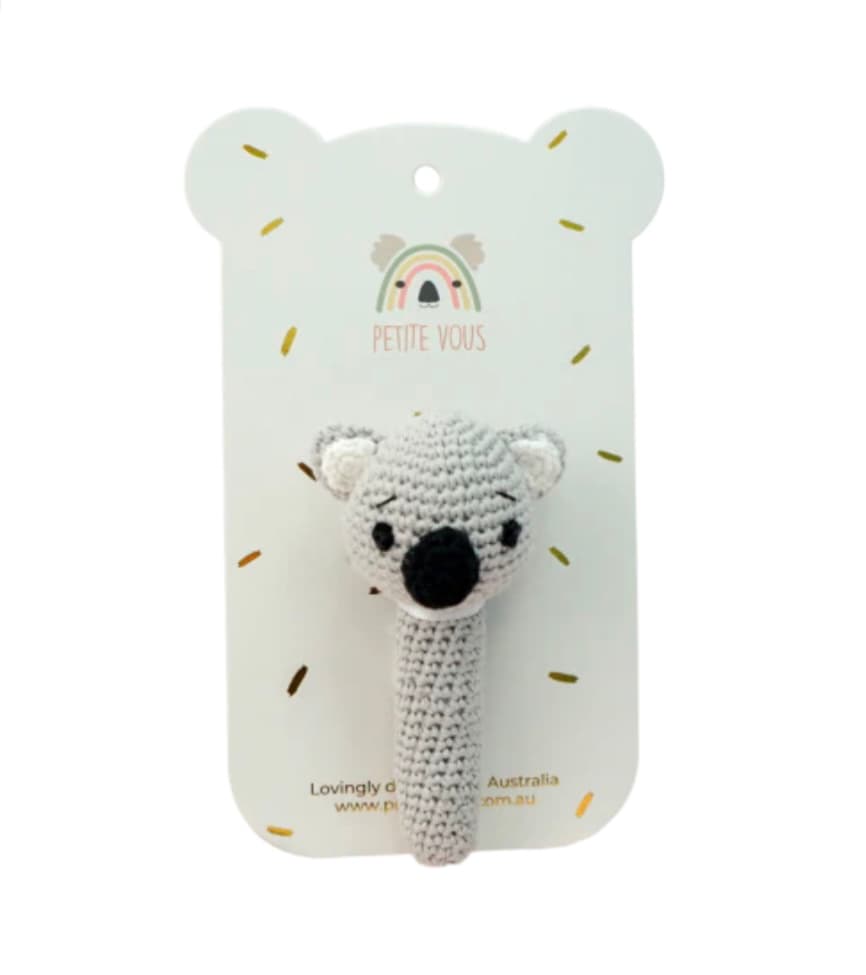 Petite Vous Crochet Hand Rattle - Kali Koala