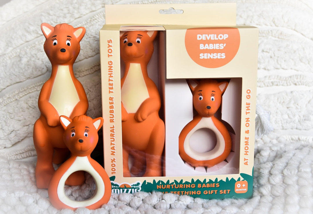 Mizzie The Kangaroo - Teething Gift Set