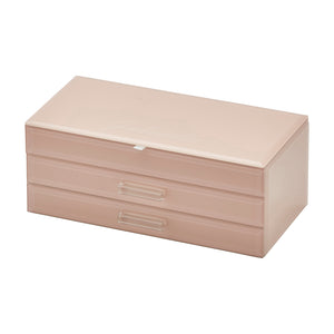 One Six Eight London Gabriella Glass Jewellery Box - Blush Large