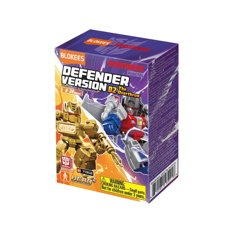Blokees Blind Box Figures - Transformers Defender Version 02 "The Overthrow" (Single Box)