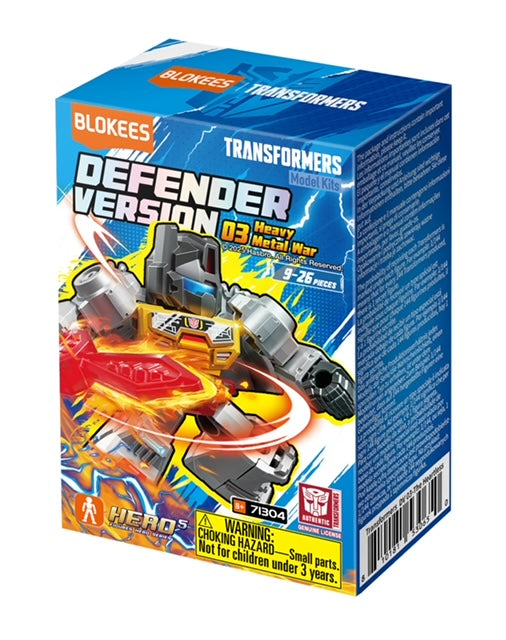 Blokees Blind Box Figures - Transformers Defender Version 03 "Heavy Metal War" (Single Box)