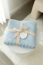 Load image into Gallery viewer, Confetti Kidz Heritage Knit Blanket - Traditional Blue 
