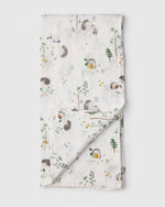 Load image into Gallery viewer, LouLou Lollipop Muslin Swaddle - Hedgehogs
