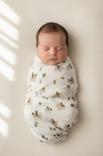 Load image into Gallery viewer, LouLou Lollipop Muslin Swaddle - Bears On Bikes
