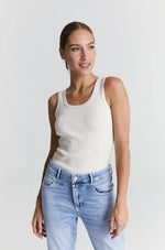 Load image into Gallery viewer, Cup of Joe Denim Regular Tank Top Olivia - Off White [SZ:S]
