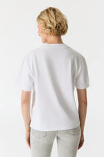 Load image into Gallery viewer, Cup of Joe Denim Relaxed T-Shirt Lucia - White [SZ:XS]

