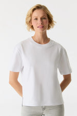 Load image into Gallery viewer, Cup of Joe Denim Relaxed T-Shirt Lucia - White [SZ:XS]
