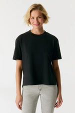 Load image into Gallery viewer, Cup of Joe Denim Relaxed T-Shirt Lucia - Black [SZ:XS]
