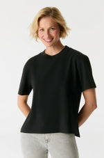 Load image into Gallery viewer, Cup of Joe Denim Relaxed T-Shirt Lucia - Black [SZ:XS]
