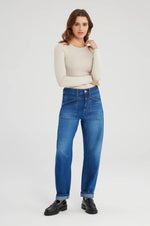 Load image into Gallery viewer, Cup of Joe Denim Selena Arc Leg Jeans - Astra Blue (L02-32" length) [SZ:XS (Size 8)]
