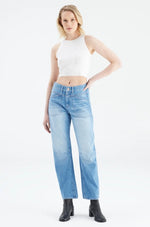 Load image into Gallery viewer, Cup of Joe Denim Selena Arc Leg Jeans - Medium Blue (L02-32" length) [SZ:XS (Size 8)]

