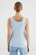 Load image into Gallery viewer, Cup of Joe Denim Regular Tank Top Olivia - Baby Blue [SZ:S]
