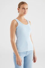 Load image into Gallery viewer, Cup of Joe Denim Regular Tank Top Olivia - Baby Blue [SZ:S]
