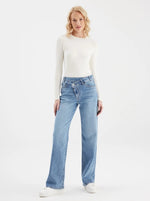 Load image into Gallery viewer, Cup of Joe Denim Cora Relaxed Straight Jeans - Medium Blue (L01-30" length) [SZ:26 (Size 8)]
