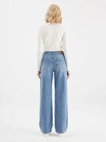 Load image into Gallery viewer, Cup of Joe Denim Cora Relaxed Straight Jeans - Medium Blue (L01-30" length) [SZ:26 (Size 8)]
