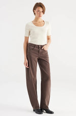 Load image into Gallery viewer, Cup of Joe Denim Clara Mid Waist Balloon/Barrell Jeans - Mocha L30 [SZ:25 (Size 6)]
