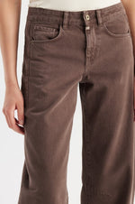 Load image into Gallery viewer, Cup of Joe Denim Clara Mid Waist Balloon/Barrell Jeans - Mocha L30 [SZ:25 (Size 6)]
