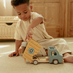 Load image into Gallery viewer, Little Dutch Wooden Garbage Dump Truck
