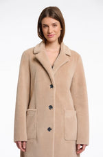 Load image into Gallery viewer, Rino &amp; Pelle Faux Fur Coat Lenna - Toffee Size 38

