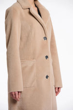 Load image into Gallery viewer, Rino &amp; Pelle Faux Fur Coat Lenna - Toffee Size 38
