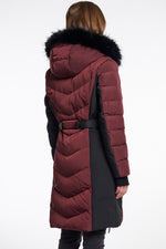 Load image into Gallery viewer, Rino &amp; Pelle Pdded Coat Detachable Hood Lennon - Chocolate Bean Size 38 (10)
