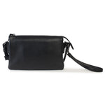 Load image into Gallery viewer, Dusky Robin Luxe Collection Bethany Zip Clutch - Pebbled Black
