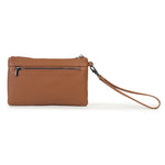 Load image into Gallery viewer, Dusky Robin Luxe Collection Bethany Zip Clutch - Pebbled Tan
