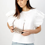 Load image into Gallery viewer, Fox and Leo Glasses Case - Leopard Print  
