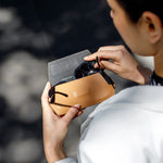 Load image into Gallery viewer, Fox and Leo Glasses Case - Tan  
