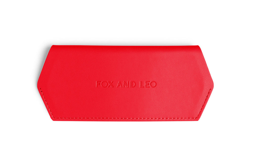 Fox and Leo Glasses Case - Poppy