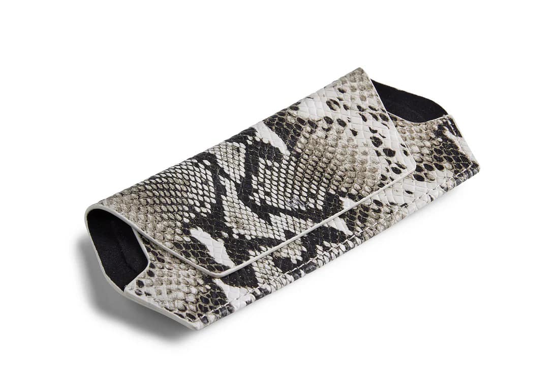 Fox and Leo Glasses Case - Snake Print