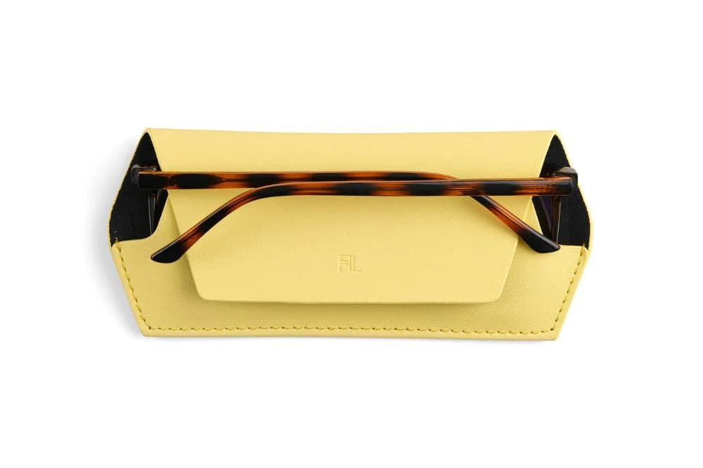 Fox and Leo Glasses Case - Yellow