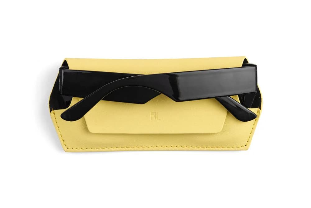 Fox and Leo Glasses Case - Yellow