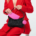 Load image into Gallery viewer, Fox and Leo Eye Catcher Charm with Microfibre Cleaning Cloth - Hot Pink  
