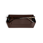 Load image into Gallery viewer, Fox and Leo Glasses Case - Chocolate
